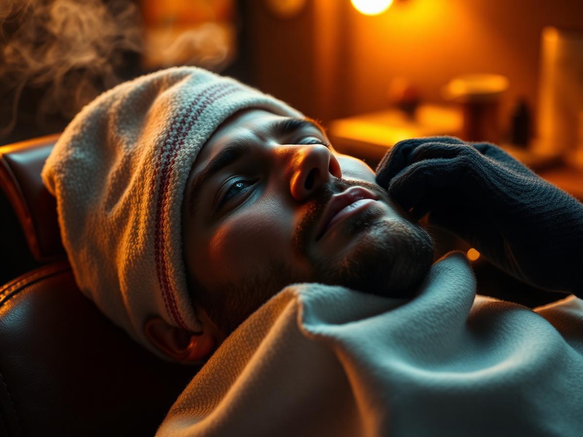 Hot towel shave